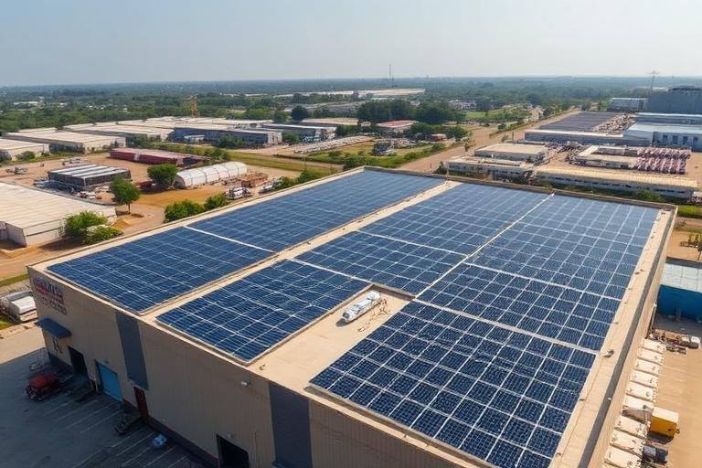 Commercial solar installation in Manesar, Gurgaon — Redyna Energy Solutions