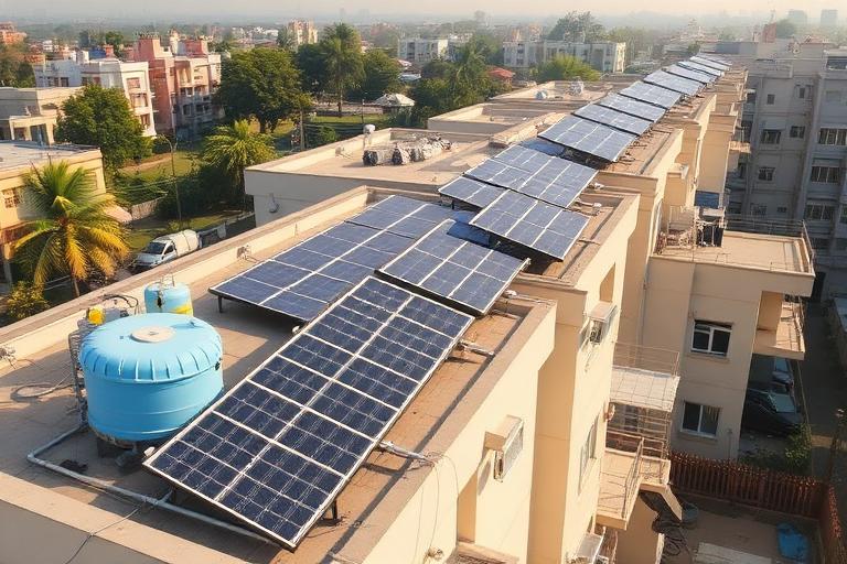 Residential solar installation in Delhi NCR — Redyna Energy Solutions